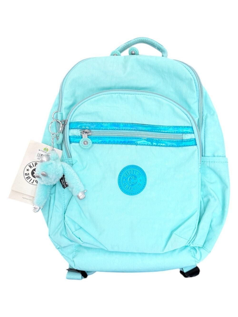 RARE Kipling SEOUL GO Tablet Backpack Fresh Teal 2 K10263 Retail $129